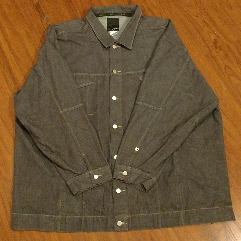 Sean John Button Up Jacket Gray 5XB